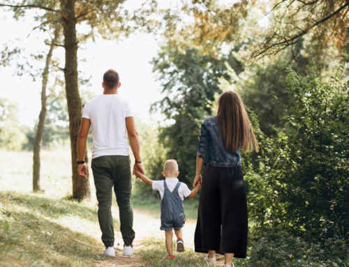 Una domenica in campagna con mamma e papà.